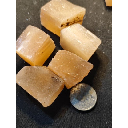 CHEFFY Peach Selenite Crystal Gemstone