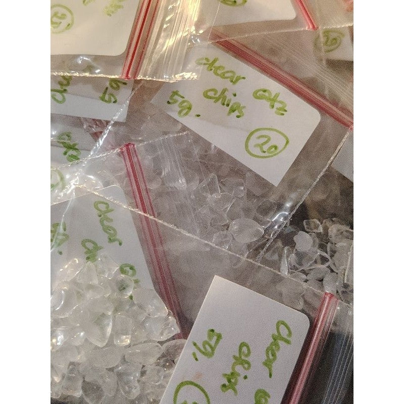 CHEFFY Clear Quartz Chips Gemstone Crystal