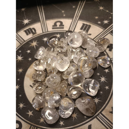 CHEFFY Clear Quartz Crystal Gemstone Tumbled
