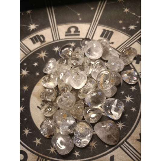 CHEFFY Clear Quartz Crystal Gemstone Tumbled