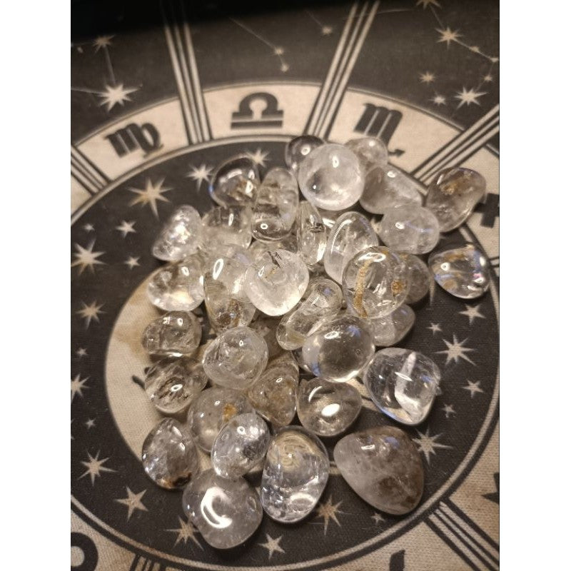 CHEFFY Clear Quartz Crystal Gemstone Tumbled