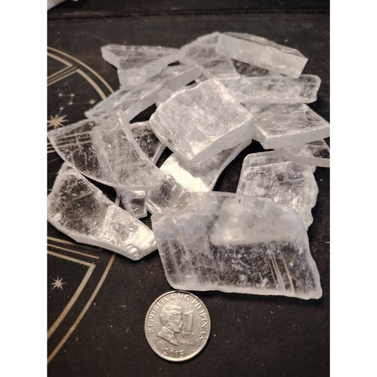 CHEFFY Selenite Crystal Gemstone Slabs Plates