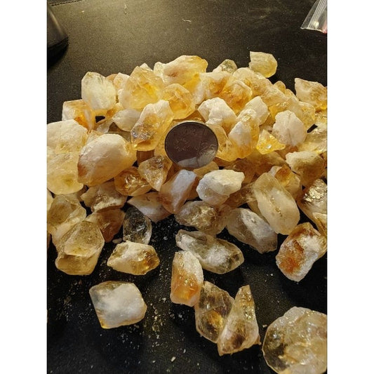 CHEFFY Citrine Crystal Gemstones Mini Raw