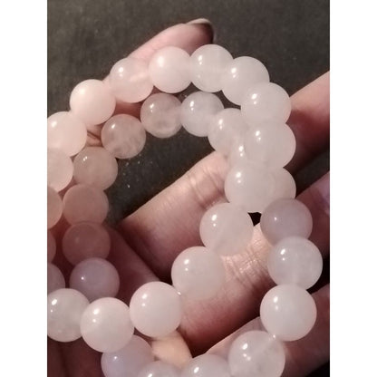 CHEFFY Rose Quartz Bracelet Gemstone Crystals