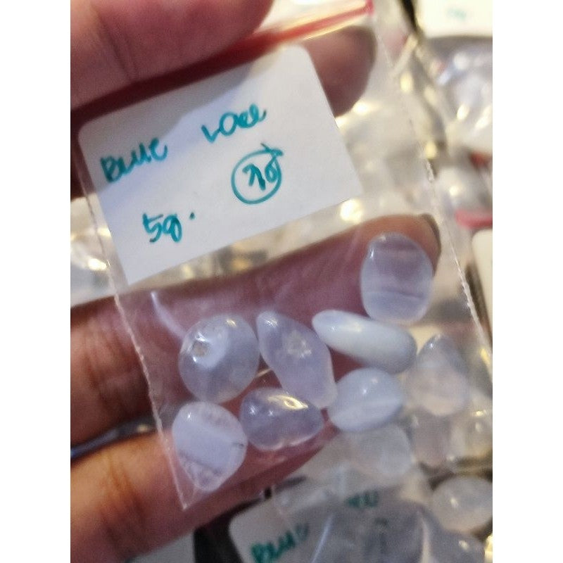 CHEFFY Blue Lace Agate Gemstone Crystals SOLD PER PACK
