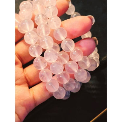 CHEFFY Rose Quartz Bracelet Gemstone Crystals