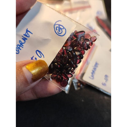 CHEFFY Garnet Chips Gemstones Crystals