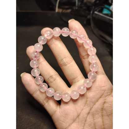 CHEFFY Rose Quartz Bracelet Gemstone Crystals