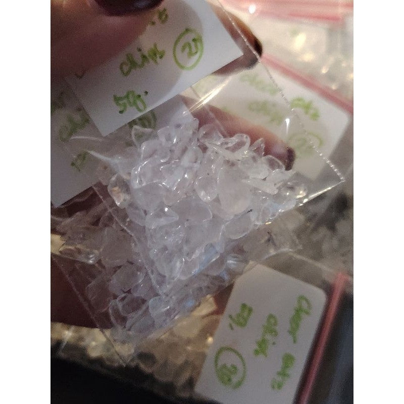 CHEFFY Clear Quartz Chips Gemstone Crystal