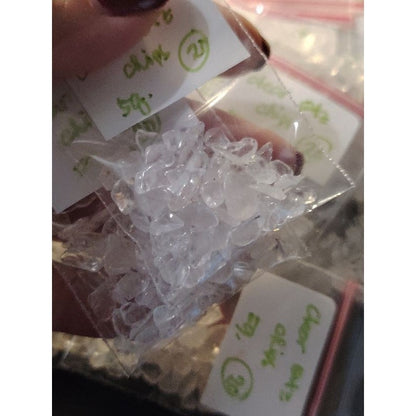 CHEFFY Clear Quartz Chips Gemstone Crystal