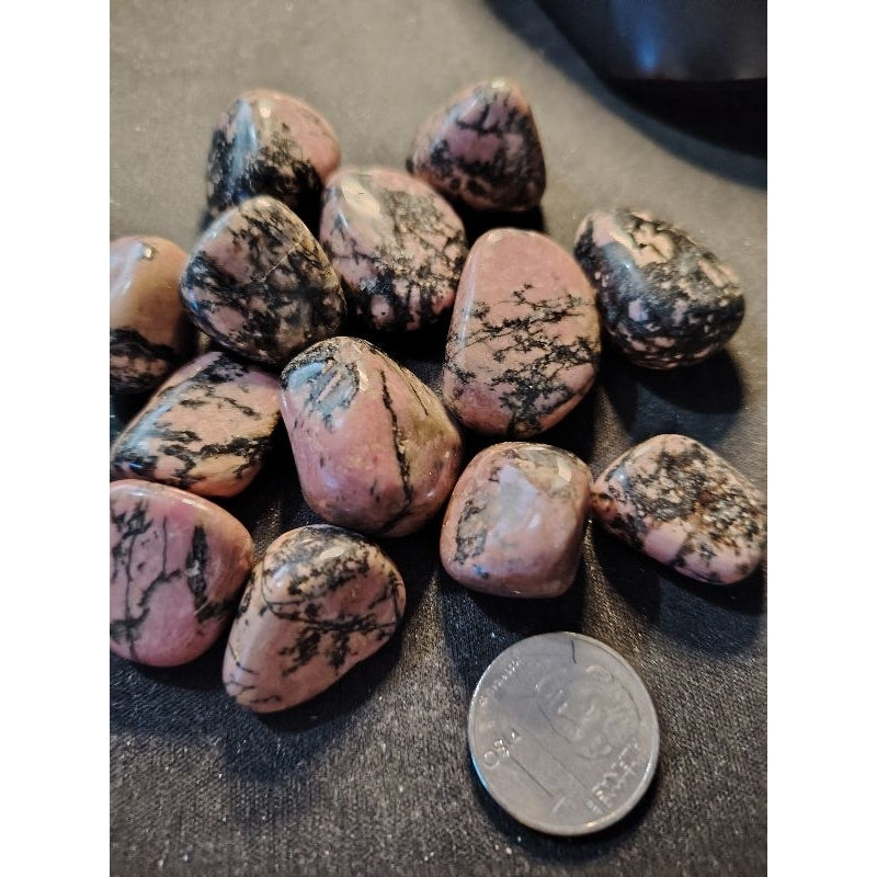 CHEFFY Rhodonite Tumbled Gemstone Crystal