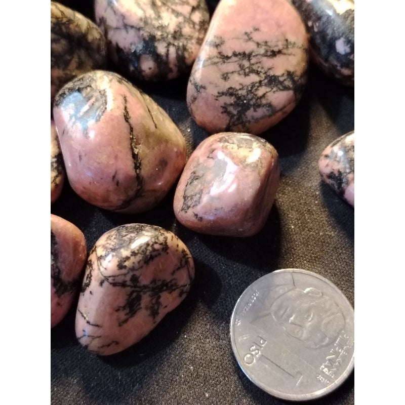 CHEFFY Rhodonite Tumbled Gemstone Crystal