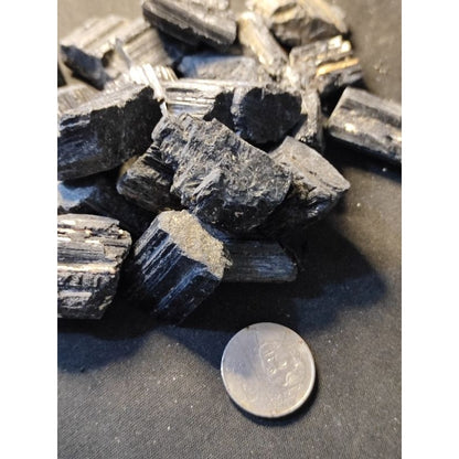 CHEFFY Black Tourmaline Crystals Gemstone Raw