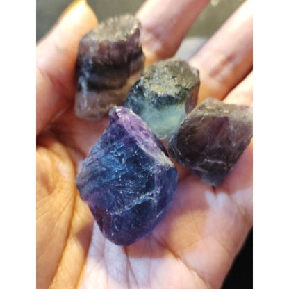 CHEFFY Rainbow Fluorite Gemstone Crystal
