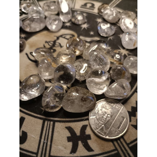 CHEFFY Clear Quartz Crystal Gemstone Tumbled