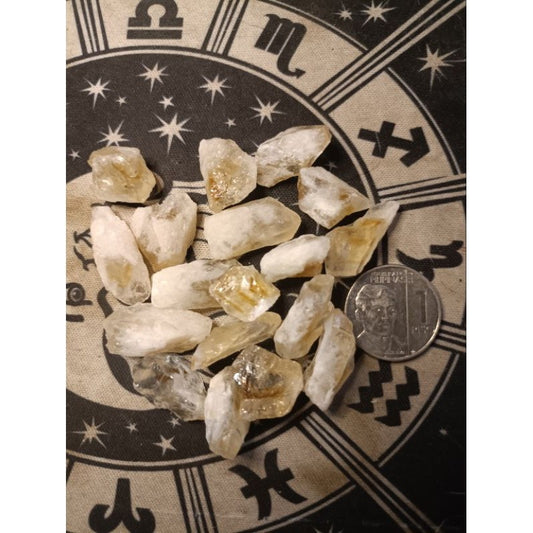 CHEFFY Citrine Crystal Gemstones Mini Raw