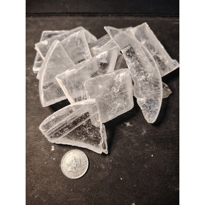 CHEFFY Selenite Crystal Gemstone Slabs Plates