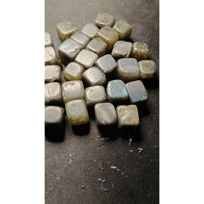 CHEFFY Labradorite Tumbled Cubes Crystals Gemstones