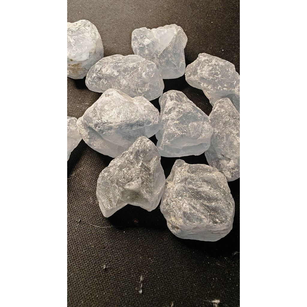 CHEFFY Raw Celestite Crystal Gemstones