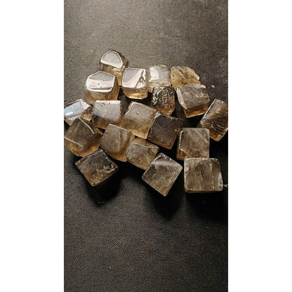CHEFFY Smoky Quartz Tumbled Cubes Crystals Gemstones