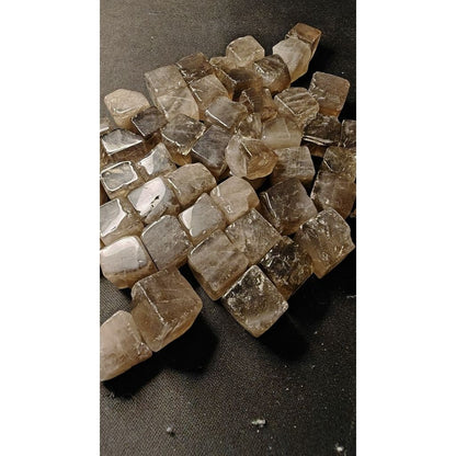 CHEFFY Smoky Quartz Tumbled Cubes Crystals Gemstones