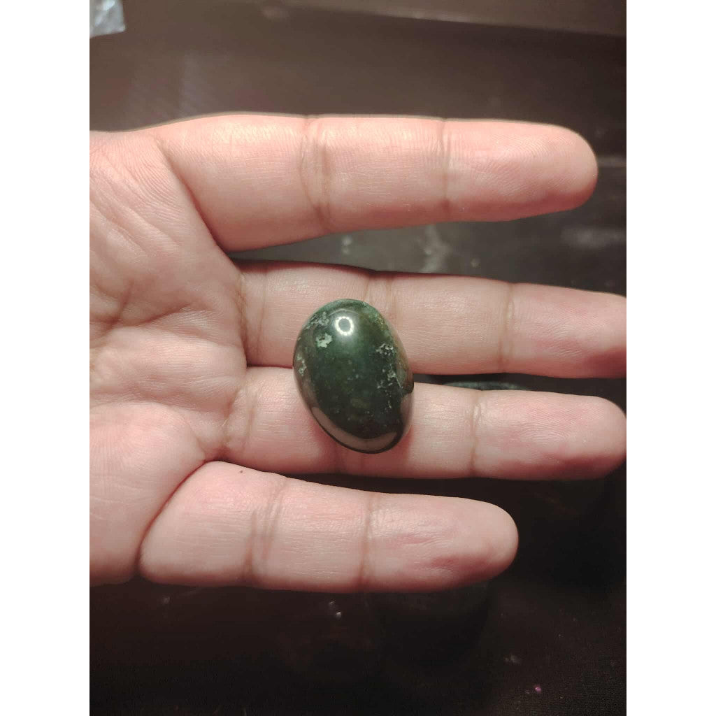 CHEFFY DARK Moss Agate Tumbled Crystals Gemstones
