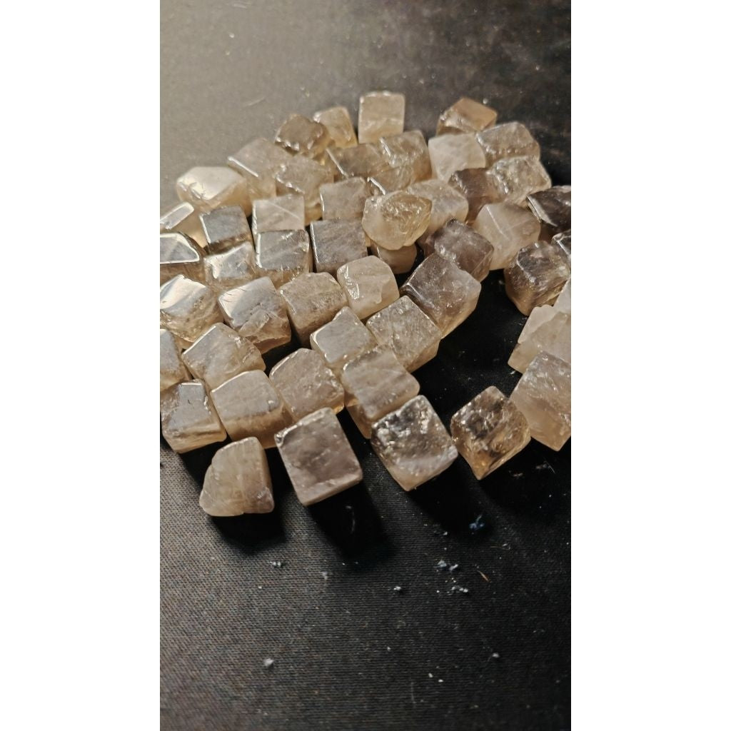 CHEFFY Smoky Quartz Tumbled Cubes Crystals Gemstones