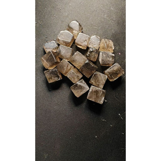 CHEFFY Smoky Quartz Tumbled Cubes Crystals Gemstones