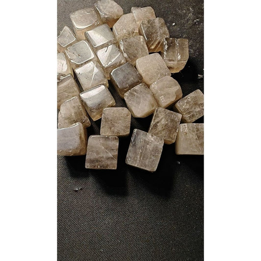 CHEFFY Smoky Quartz Tumbled Cubes Crystals Gemstones
