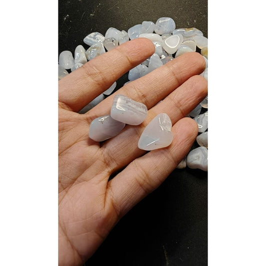 CHEFFY Blue Lace Agate Mini Crystals Gemstones