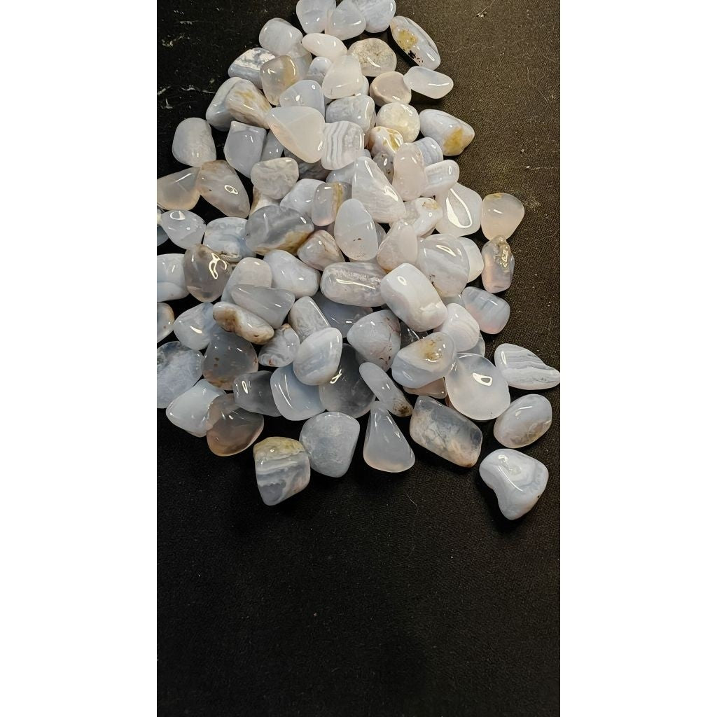 CHEFFY Blue Lace Agate Mini Crystals Gemstones