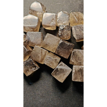CHEFFY Smoky Quartz Tumbled Cubes Crystals Gemstones