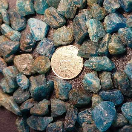 CHEFFY Blue Apatite Crystal Gemstone