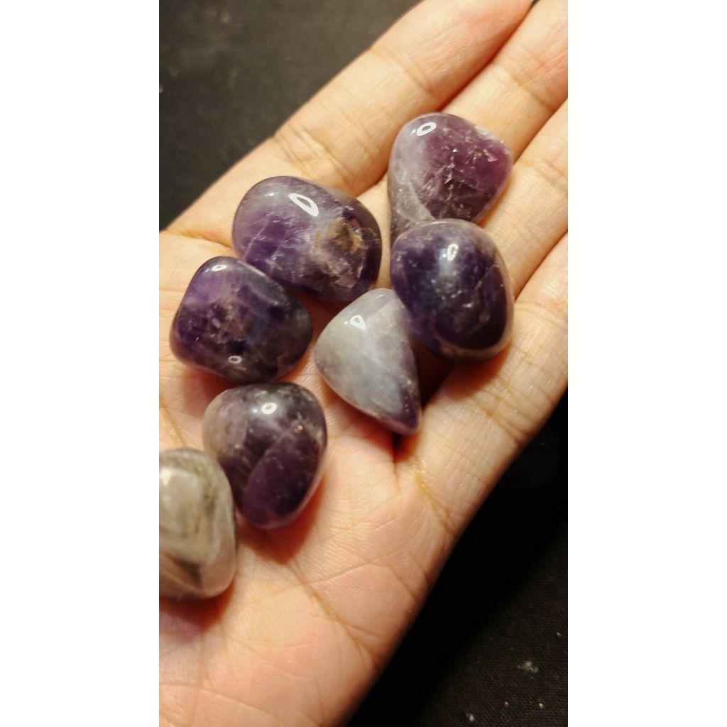 CHEFFY Amethyst Tumbled Crystals Gemstones