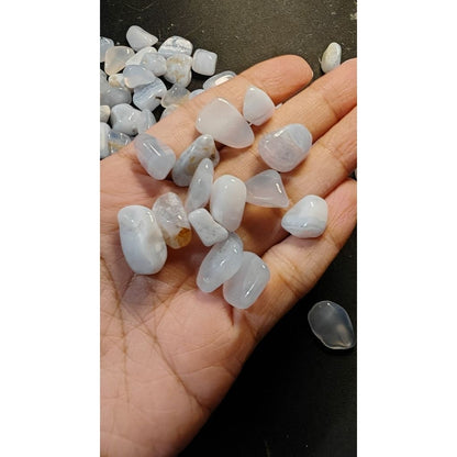 CHEFFY Blue Lace Agate Mini Crystals Gemstones