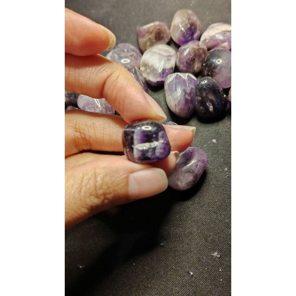 CHEFFY Amethyst Tumbled Crystals Gemstones