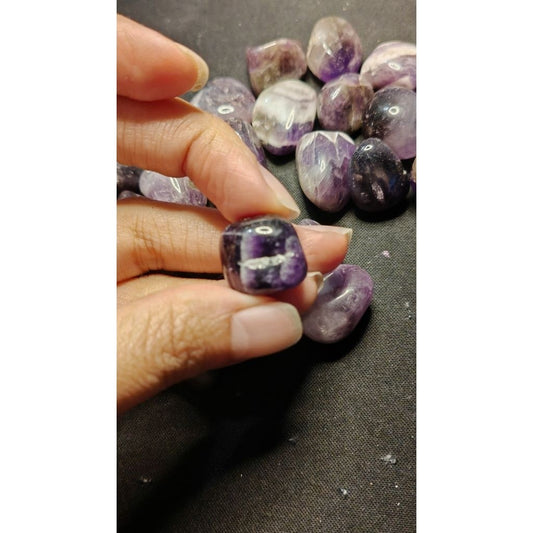 CHEFFY Amethyst Tumbled Crystals Gemstones