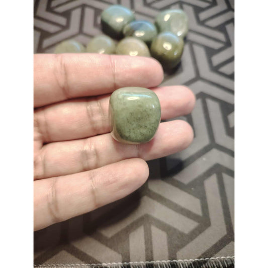 CHEFFY Light Green Jasper Bloodstone Crystal Gemstones