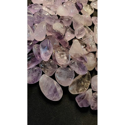 CHEFFY Amethyst Mini Light Tumbled Crystals Gemstones