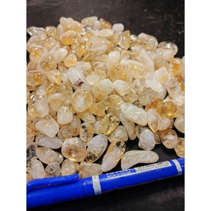 CHEFFY Petite Citrine Mini Tumbled Crystals - Sold Per Piece