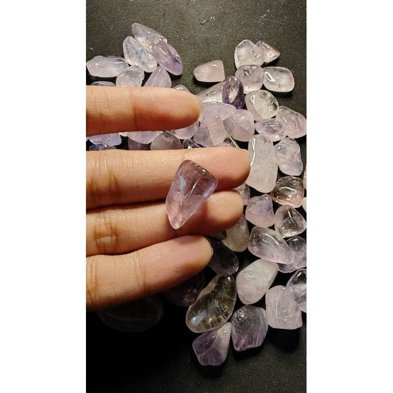 CHEFFY Amethyst Mini Light Tumbled Crystals Gemstones