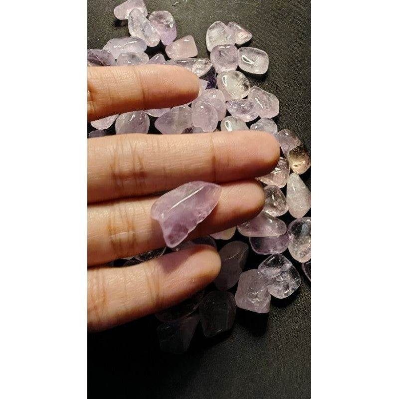 CHEFFY Amethyst Mini Light Tumbled Crystals Gemstones