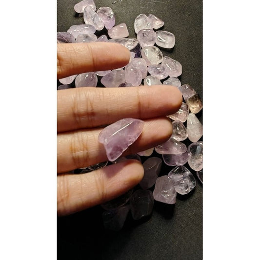 CHEFFY Amethyst Mini Light Tumbled Crystals Gemstones