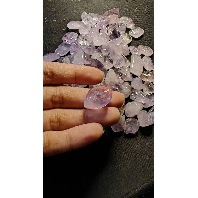CHEFFY Amethyst Mini Light Tumbled Crystals Gemstones