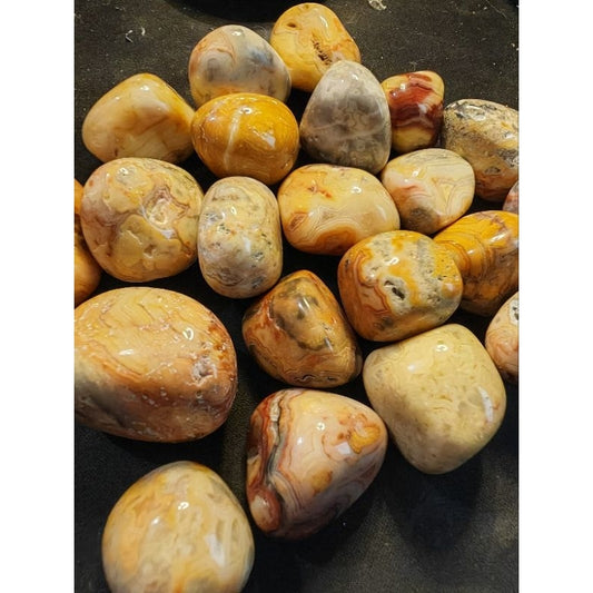 CHEFFY Crazy Lace Agate Crystal Tumbled Gemstone