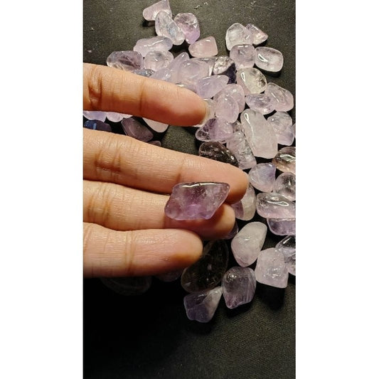 CHEFFY Amethyst Mini Light Tumbled Crystals Gemstones