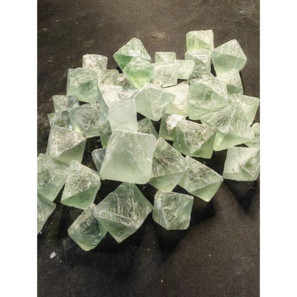CHEFFY Green Fluorite Octahedral Crystals Gemstones