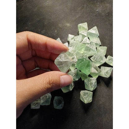 CHEFFY Green Fluorite Octahedral Crystals Gemstones