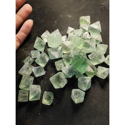CHEFFY Green Fluorite Octahedral Crystals Gemstones