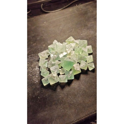 CHEFFY Green Fluorite Octahedral Crystals Gemstones